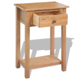 ZNTS Console Table 50x32x75 cm Solid Oak Wood 243932