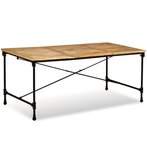 ZNTS Dining Table Solid Mango Wood 180 cm 243993