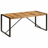 ZNTS Dining Table Solid Rough Mango Wood 180 cm 243997