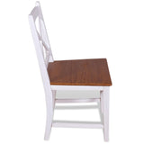 ZNTS Dining Chairs 4 pcs Solid Teak Mahogany 244115