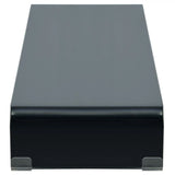 ZNTS TV Stand/Monitor Riser Glass Black 100x30x13 cm 244139