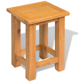 ZNTS End Table 27x24x37 cm Solid Oak Wood 244207