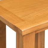 ZNTS End Table 27x24x37 cm Solid Oak Wood 244207