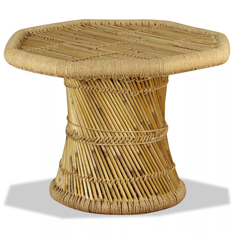 ZNTS Coffee Table Bamboo Octagon 60x60x45 cm 244219