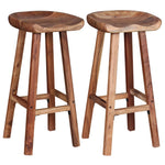 ZNTS Bar Stools 2 pcs Solid Acacia Wood 244247