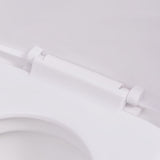 ZNTS Wall Hung Toilet Ceramic White 244270