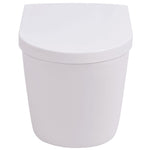 ZNTS Wall Hung Toilet Ceramic White 244270