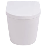 ZNTS Wall Hung Toilet Ceramic White 244270