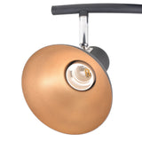 ZNTS Ceiling Lamp for 6 Bulbs E27 Black and Gold 244414