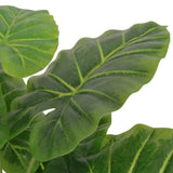 ZNTS Artificial Taro Plant with Pot 85 cm Green 244432
