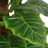 ZNTS Artificial Taro Plant with Pot 145 cm Green 244433