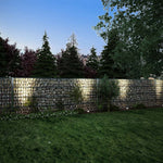 ZNTS 2D Gabion Fence Galvanised Steel 2.008x0.83 m 8 m Silver 274442