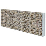 ZNTS 2D Gabion Fence Galvanised Steel 2.008x0.83 m 8 m Silver 274442