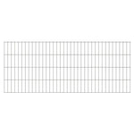 ZNTS 2D Gabion Fence Galvanised Steel 2.008x0.83 m 8 m Silver 274442