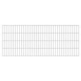 ZNTS 2D Gabion Fence Galvanised Steel 2.008x0.83 m 8 m Silver 274442
