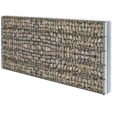 ZNTS 2D Gabion Fence Galvanised Steel 2.008x1.03 m 4 m Grey 274450