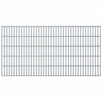 ZNTS 2D Gabion Fence Galvanised Steel 2.008x1.03 m 4 m Grey 274450