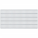 ZNTS 2D Gabion Fence Galvanised Steel 2.008x1.03 m 4 m Grey 274450