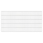 ZNTS 2D Gabion Fence Galvanised Steel 2.008x1.03 m 8 m Silve 274462