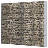 ZNTS 2D Gabion Fence Galvanised Steel 2.008x1.63 m 4 m Grey 274510