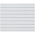 ZNTS 2D Gabion Fence Galvanised Steel 2.008x1.63 m 4 m Grey 274510