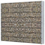 ZNTS 2D Gabion Fence Galvanised Steel 2.008x1.63 m 8 m Grey 274512