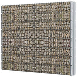 ZNTS 2D Gabion Fence Galvanised Steel 2.008x1.63 m 8 m Grey 274512