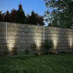 ZNTS 2D Gabion Fence Galvanised Steel 2.008x1.63 m 8 m Grey 274512