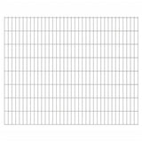 ZNTS 2D Gabion Fence Galvanised Steel 2.008x1.63 m 12 m Silver 274524