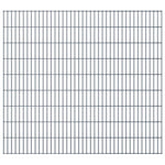 ZNTS 2D Gabion Fence Galvanised Steel 2.008x1.83 m 2 m Grey 274529