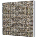 ZNTS 2D Gabion Fence Galvanised Steel 2.008x1.83 m 16 m Grey 274536