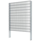 ZNTS 2D Gabion Fence Galvanised Steel 2.008x2.23 m 6 m Grey 274571