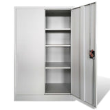 ZNTS Office Cabinet 90x40x140cm Steel Grey 244649