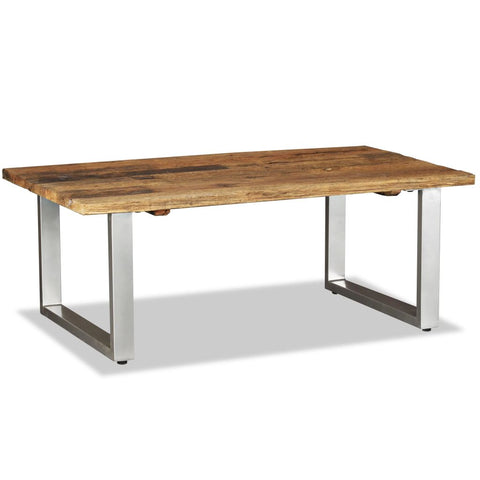 ZNTS Coffee Table Solid Reclaimed Wood 100x60x38 cm 244586