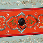 ZNTS TV Cabinet Solid Mango Wood Hand Painted 244595