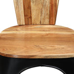 ZNTS Dining Chairs 2 pcs Solid Acacia Wood 244598