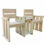 ZNTS 2 Seater Garden Bench 150 cm Impregnated Pinewood 43260