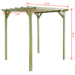 ZNTS Garden Pergola 2x2x2 m Impregnated Pinewood 43323