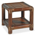 ZNTS Bedside Table 40x40x40 cm Bamboo Dark Brown 244608