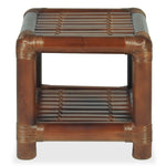 ZNTS Bedside Table 40x40x40 cm Bamboo Dark Brown 244608