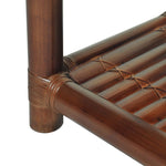 ZNTS Bedside Table 40x40x40 cm Bamboo Dark Brown 244608