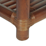 ZNTS Bedside Table 40x40x40 cm Bamboo Dark Brown 244608
