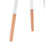 ZNTS Side Table Set 2 Pieces Solid Pinewood White 244734