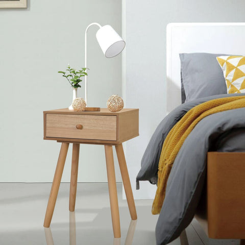 ZNTS Bedside Tables 2 pcs Solid Pinewood 40x30x61 cm Brown 244742