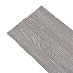 ZNTS Self-adhesive PVC Flooring Planks 5.02 m² 2 mm Dark Grey 245176