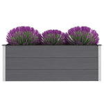 ZNTS Garden Raised Bed WPC 150x50x54 cm Grey 43607