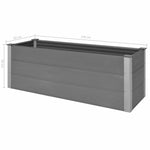 ZNTS Garden Raised Bed WPC 150x50x54 cm Grey 43607