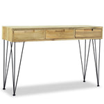 ZNTS Console Table 120x35x76 cm Solid Teak 244573