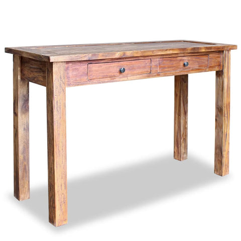 ZNTS Console Table Solid Reclaimed Wood 123x42x75 cm 244494