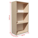 ZNTS Bookshelf Chipboard 60x31x116.5 cm Oak 244879
